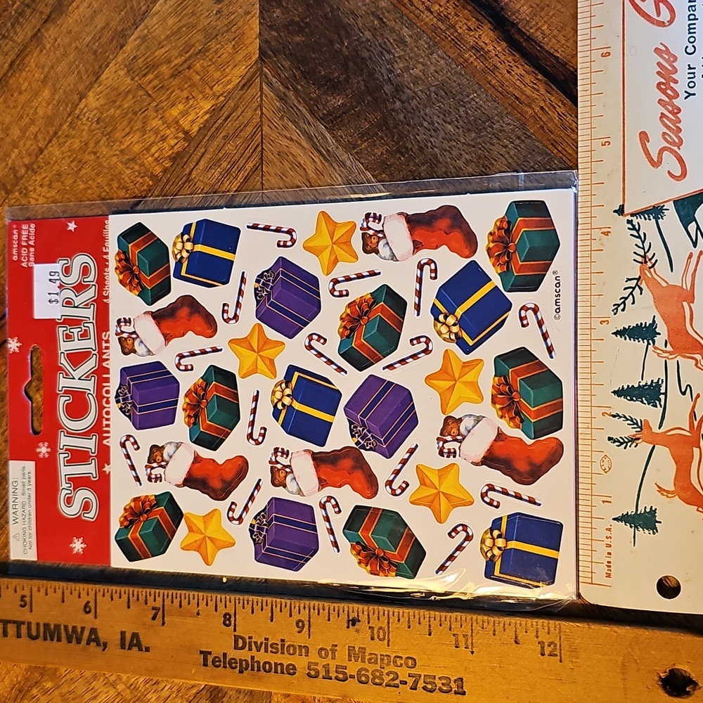 Amscan Christmas Stickers Sticker Sheets